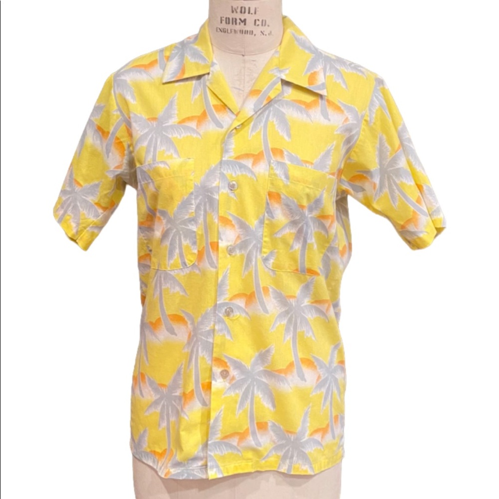 Vintage Tropicana Shirt Yellow Men’s S Short Sleeve Button Down Tropical